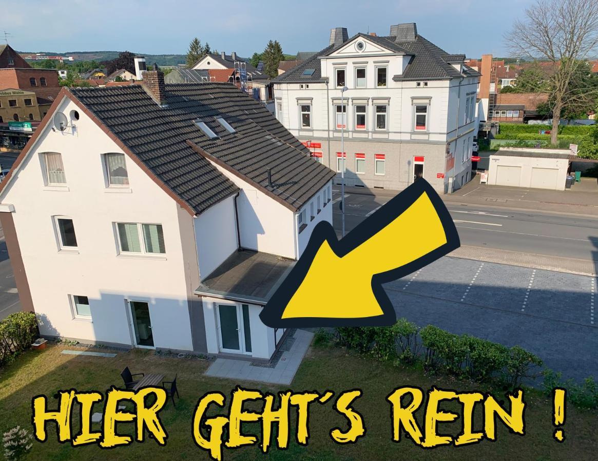 W1 - Kontaktloser 24H Check In, W-Lan, Netflix, Parkplatz, Kueche, Boxspring-Bett Bückeburg Extérieur photo